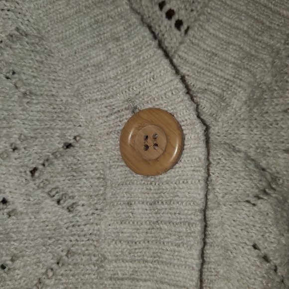 Aeropostale small knit cardigan short sleeve one button - Picture 3 of 10